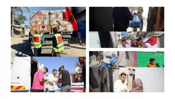 Maroc : le Roi Mohammed VI apporte une aide humanitaire suppl&eacute;mentaire au profit des habitants de Gaza