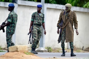 Des soldats mutins &agrave; Abidjan (Photo DR)
