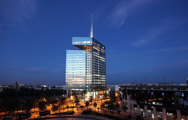 Si&egrave;ge social de Maroc T&eacute;l&eacute;com &agrave; Rabat (Maroc)