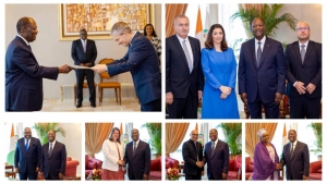 C&ocirc;te d&rsquo;Ivoire : six ambassadeurs pr&eacute;sentent leurs Lettres de cr&eacute;ance au pr&eacute;sident Alassane Ouattara