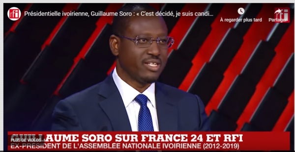 C&ocirc;te d'Ivoire-Pr&eacute;sidentielle 2020, Ouattara, Bi&eacute;di&eacute;...IB : Guillaume Soro dit tout (Interview Exclusive RFI/France 24))