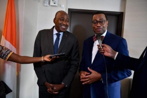 C&ocirc;te d'Ivoire - BAD : Amadou Gon Coulibaly et Akinwumi Adesina discutent du Programme Social du Gouvernement