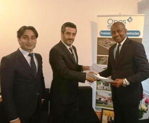 Sangar&eacute; Siriki, PDG d&rsquo; Opes Holding SA et Savas Algul, Administrateur G&eacute;n&eacute;ral de la soci&eacute;t&eacute; Ikdam.Turc CI.SA