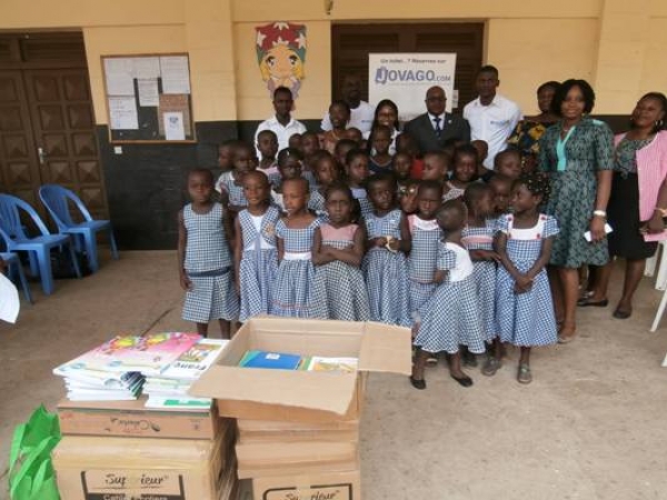 Jovago fait don de kits scolaires aux enfants de l&rsquo;orphelinat de Grand-Bassam