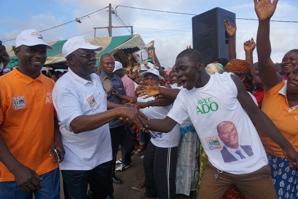 Meeting du RHDP &agrave; Yopougon: Gilbert Kafana Kon&eacute;(DRC) invite les militants &agrave; prendre d&rsquo;assaut les bureaux de vote, le dimanche 25 octobre