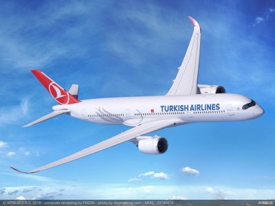 Trafic a&eacute;rien: Turkish Airlines choisit l'A350XWB pour propulser sa flotte vers de nouveaux sommets