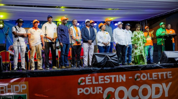L&eacute;gislatives 2025 &agrave; Cocody : C&eacute;lestin Koalla et Kon&eacute; Colette du RHDP appellent les militants du parti &agrave; une union autour de leur candidature
