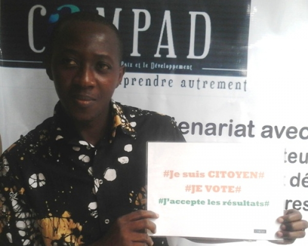Pr&eacute;sidentielle 2015 : L&rsquo;ONG COMPAD lance &lsquo;&rsquo;Je suis citoyen, je vote, j&rsquo;accepte les r&eacute;sultats&rsquo;&rsquo;