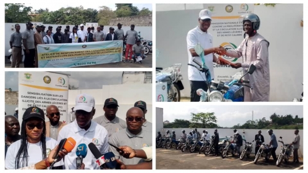 C&ocirc;te d&rsquo;Ivoire-S&eacute;curit&eacute; Nationale : la ComNat-Alpc renforce la capacit&eacute; de ses points focaux r&eacute;gionaux et leur offre du mat&eacute;riel roulant