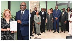 La Premi&egrave;re Dame f&eacute;licite l&rsquo;Intelligent d&rsquo;Abidjan pour sa certification internationale