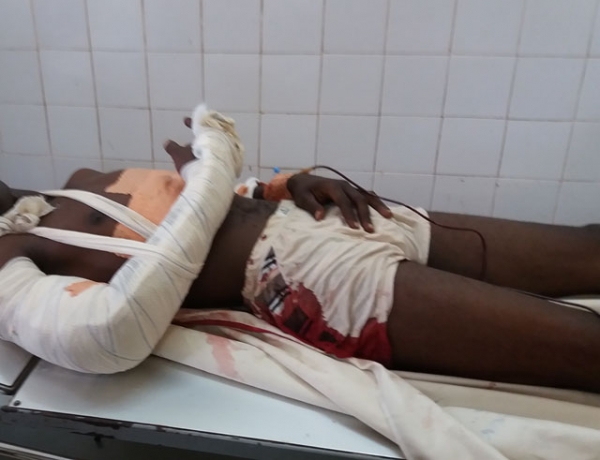 L'ex-combattant bless&eacute; par balle (Photo AIP)