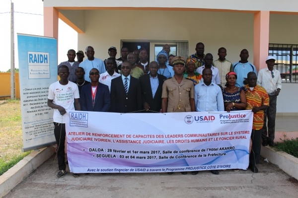 C&ocirc;te d&rsquo;Ivoire : La loi sur le foncier rural expliqu&eacute;e &agrave; des leaders communautaires de S&eacute;gu&eacute;la