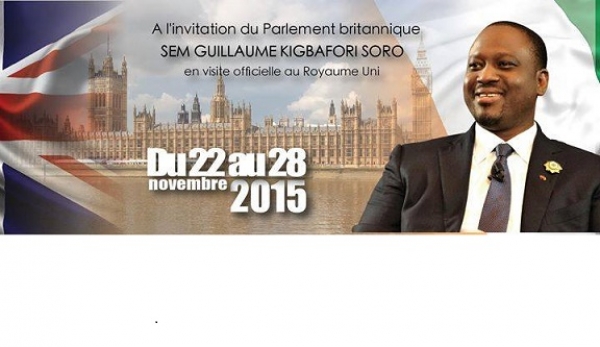 C&ocirc;te d&rsquo;Ivoire : Guillaume Soro, "invit&eacute; sp&eacute;cial" au parlement britanique