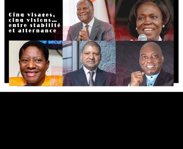 Editorial/C&ocirc;te d&rsquo;Ivoire : Ils sont l&agrave;, choisissons ! Cinq visages, cinq visions&hellip;entre stabilit&eacute; et alternance