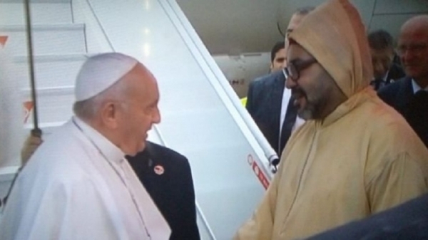 Depuis Rabat, le Pape Fran&ccedil;ois pr&eacute;conise la solidarit&eacute; entre croyants pour contrer l&rsquo;extr&eacute;misme