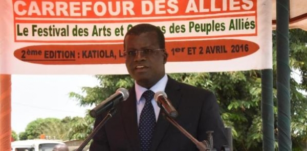 Le maire de katiola lors de la 2&egrave;me &eacute;dition du festival (ph d'archives)