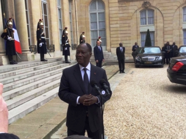 Le pr&eacute;sident ivoirien Alassane Ouattara 