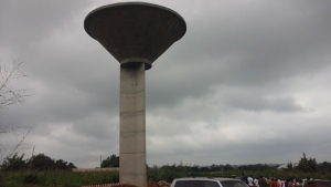 Un ch&acirc;teau d'eau r&eacute;alis&eacute; dans le cadre du PAIA-ID pour d&eacute;servir les populations en eau potable
