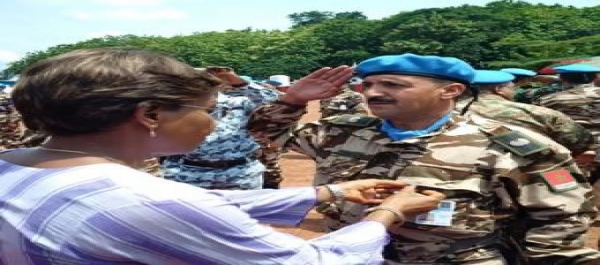 705 casques bleus marocains d&eacute;cor&eacute;s de la m&eacute;daille des Nations Unies