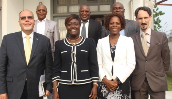 La ministre et la d&eacute;l&eacute;gation de l'ONUDC