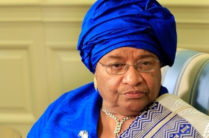 La pr&eacute;sidente du Lib&eacute;ria Ellen Johnson Sirleaf