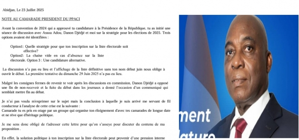 C&ocirc;te d&rsquo;Ivoire &ndash; Exclusif/ Crise au PPA-CI : Une seconde lettre in&eacute;dite de Don Mello &agrave; Gbagbo apporte de nouveaux &eacute;clairages&nbsp;