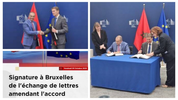 Maroc : signature de l'&eacute;change de lettres amendant l'accord agricole  entre le Maroc et l&rsquo;Union Europ&eacute;enne &agrave; Bruxelles