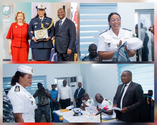 C&ocirc;te d'Ivoire: le lieutenant-colonel Ninsemon Kida-Rose, premi&egrave;re femme, nomm&eacute;e directrice g&eacute;n&eacute;rale adjointe des Affaires maritimes