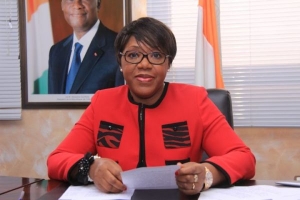 Le ministre de la Promotion de la Femme, de la Famille et de la Protection de l&rsquo;Enfant, Euphrasie Yao