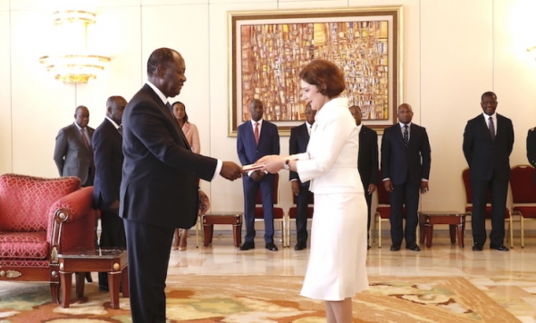C&ocirc;te d&rsquo;Ivoire: Cinq nouveaux Ambassadeurs accr&eacute;dit&eacute;s