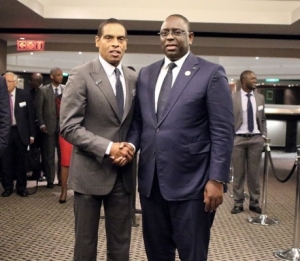 Dr &Aacute;lvaro Sobrinho et Macky Sall, Pr&eacute;sident de la R&eacute;publique du S&eacute;n&eacute;gal