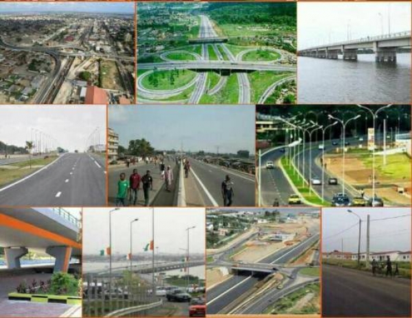 Des chantier de BTP en C&ocirc;te d'Ivoire (Cr&eacute;dit Photo : Page facebook de Fidele Seassede)