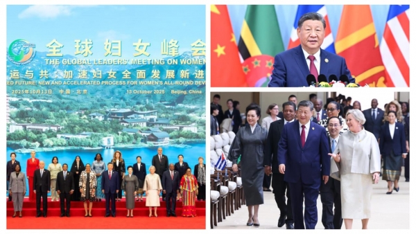 Xi Jinping pr&eacute;sente des propositions visant &agrave; promouvoir le d&eacute;veloppement global des femmes